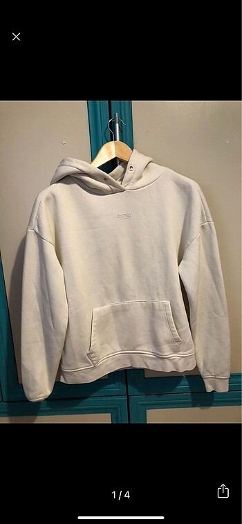 Beyaz sweatshirt
