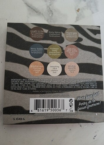 The Balm The balm shady lady far paleti