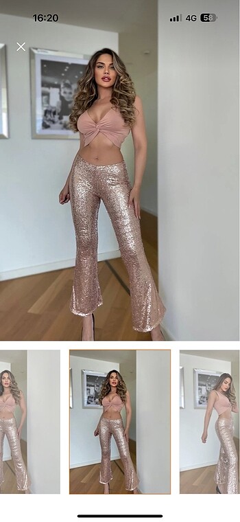 Pul payet pantolon