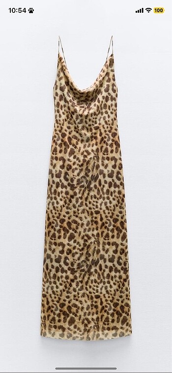 Zara Zara leopar elbise