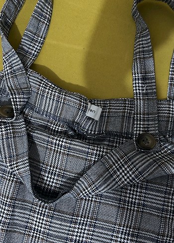 Koton Gri Ekose Salopet - Görsel 2