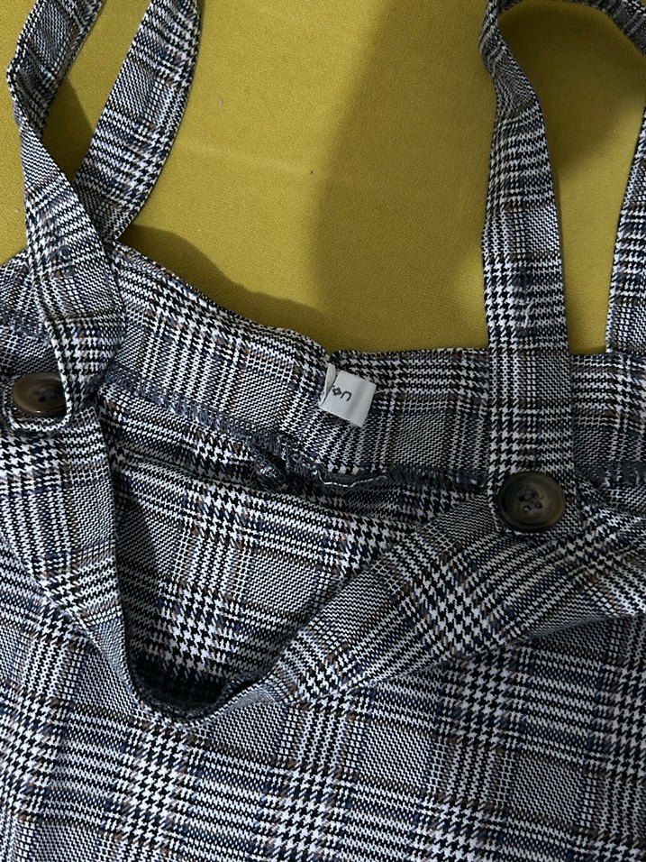 Koton Gri Ekose Salopet - Görsel 2