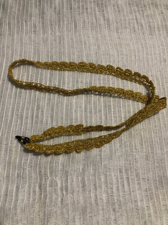 Altın Rengi El Yapımı Gözlük Zinciri - Görsel 4