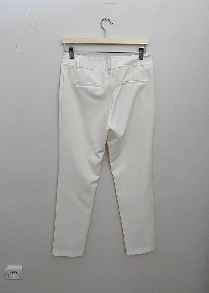 Kırık beyaz kalem pantolon - Görsel 4