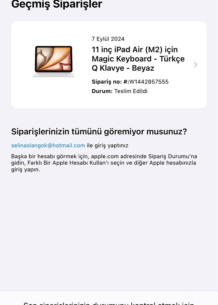 Apple ipad air 11inç m2 magic keyboard - Görsel 2