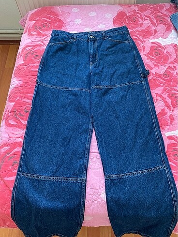 Lacivert wide leg baggy jeans