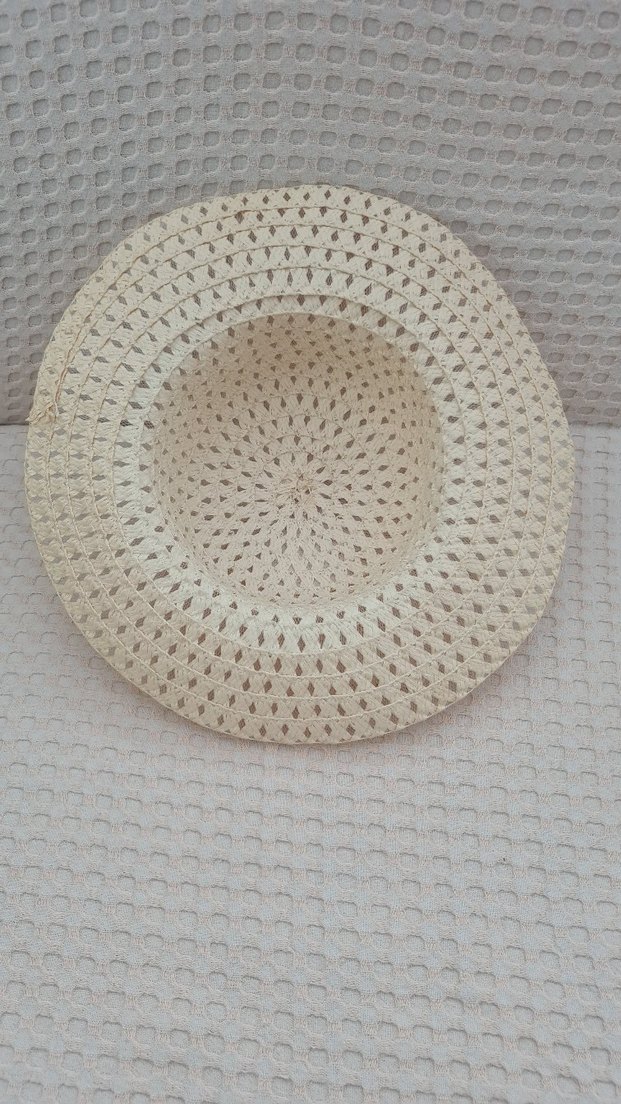 Bej Dantel Detaylı Örgü Bohem Kadın Şapka - Görsel 3