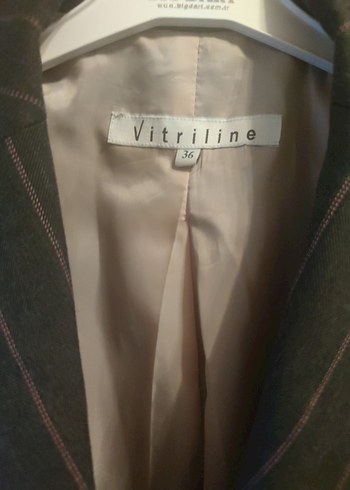 Kadın Gri Düğmeli Ofis Blazeri - Görsel 3