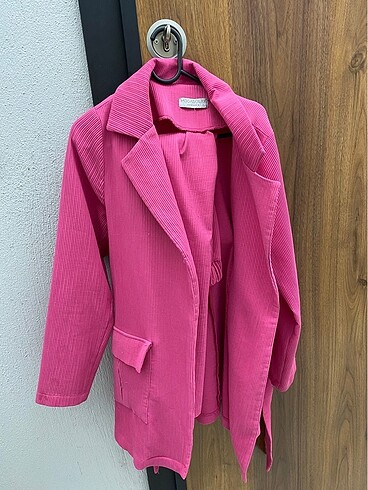m Beden pembe Renk Pembe tesettür takım