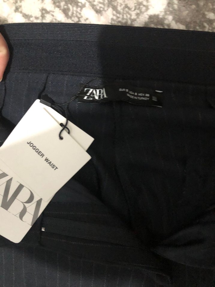 Zara etiketli  Kadın Kumaş Pantolon - Görsel 3