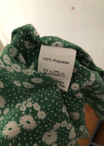 Shein Yeşil V Yaka Vintage Midi Elbise - Görsel 8