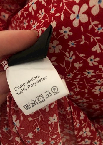 Shein Kırmızı V Yaka Midi Bohem Elbise - Görsel 6