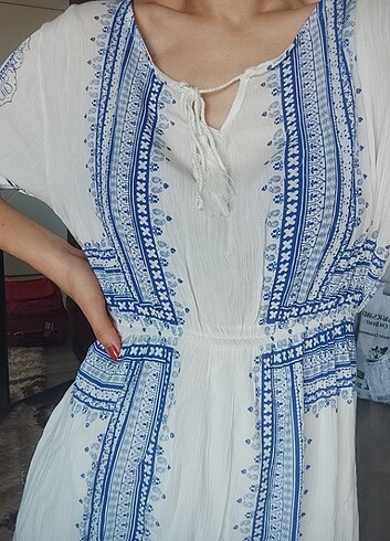 m Beden günlük uzun elbise keten