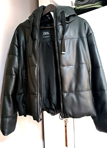 Zara deri bomber orijinal şisme mont