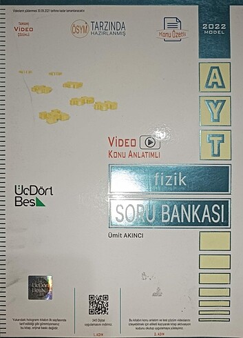 Beden 345 ayt fizik test kitabi