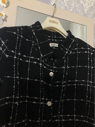 m Beden Ekose blazer ceket