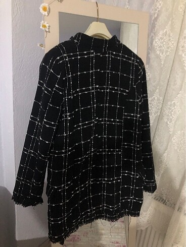 m Beden siyah Renk Ekose blazer ceket