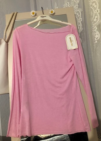 Pembe Uzun Kollu Bluz - Görsel 2