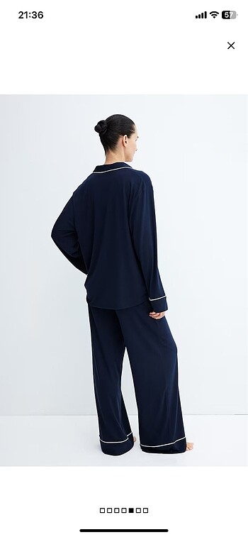 m Beden H&M mama biye tedaylı pijama takımı