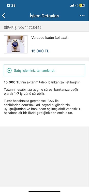 Versace kadın kol saati