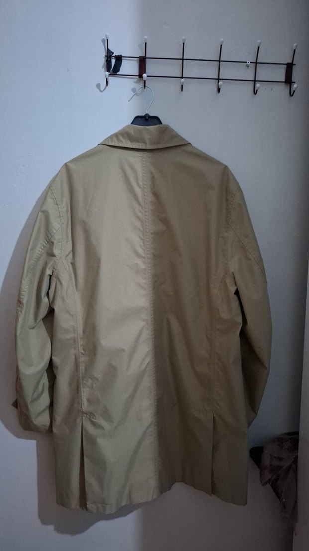 Düğmeli Bej Midi Erkek Ceket - Görsel 3