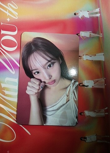 Twice nayeon with youth orjinal pc photocard album