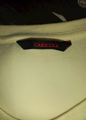 Carrera Unisex Beyaz Baskılı Uzun Kollu Sweatshirt