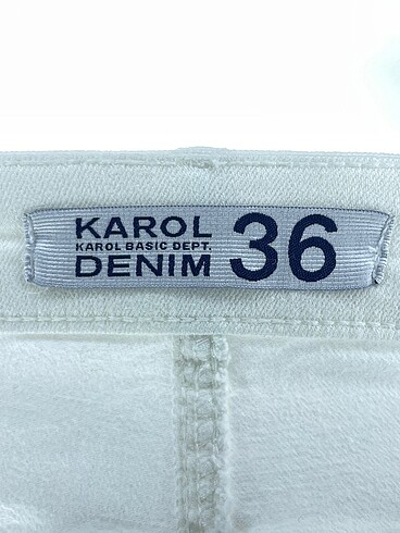 36 Beden beyaz Renk Diğer Jean / Kot %70 İndirimli.