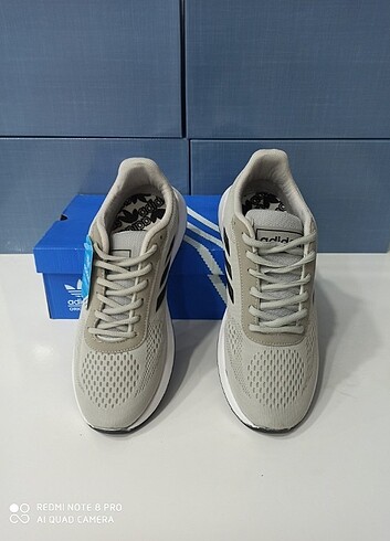 43 Beden gri Renk Adidas Run fileli triko ithal kalite unisex 