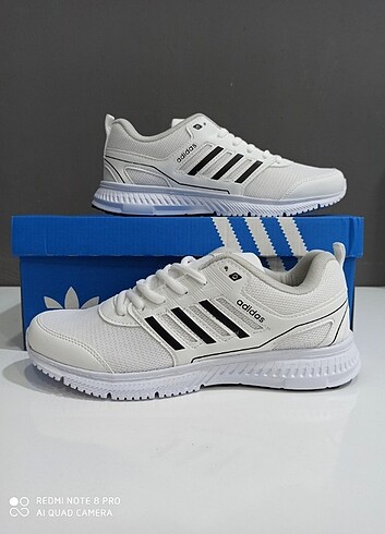 Adidas ithal kalite unisex beyaz siyah 