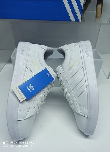 37 Beden beyaz Renk Adidas grand court beyaz beyaz ithal kalite unisex 