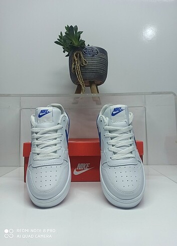 40 Beden Nike court beyaz mavi ithal kalite unisex 