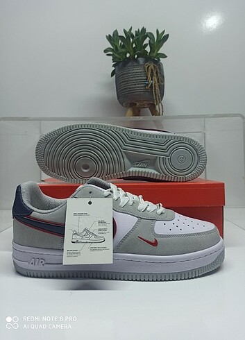 40 Beden gri Renk Nike Air force süet gri beyaz ithal kalite unisex 