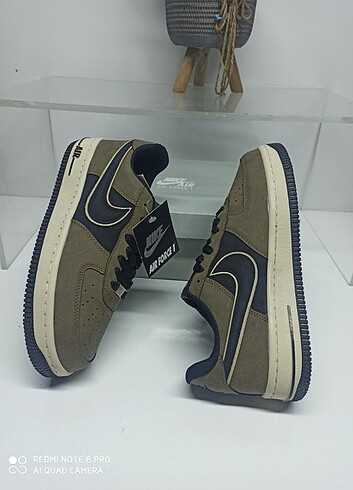 42 Beden kahverengi Renk Nike Air Force AF 1 Kahve Siyah İthal Kalite 