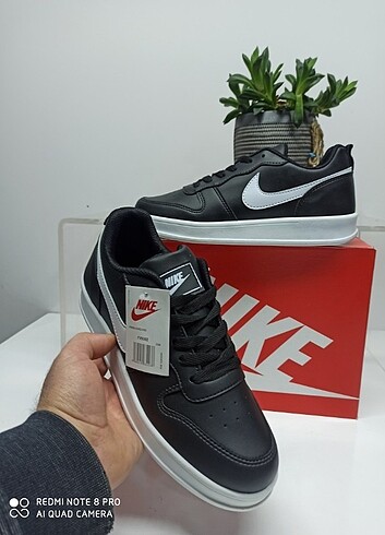 40 Beden Nike Ebernon Low Siyah Beyaz Unisex 