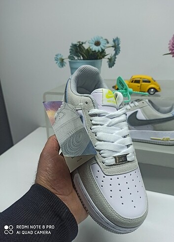 Nike Nike Air Force AF 1 Süet Gri Mavi İthal Kalite