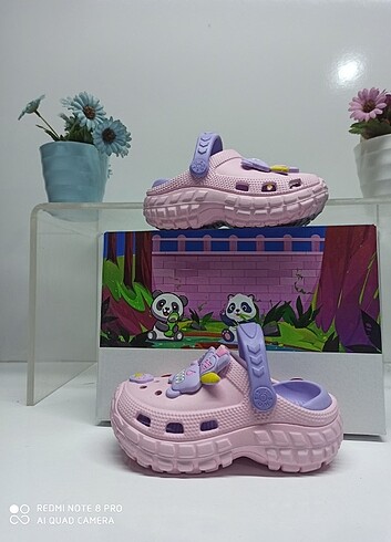 Twingo Önü Kapalı Crocs Pembe Mor 28-29