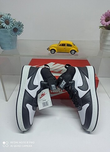 40 Beden siyah Renk Nike Court Borough Mid Boğazlı İthal Kalite Unisex