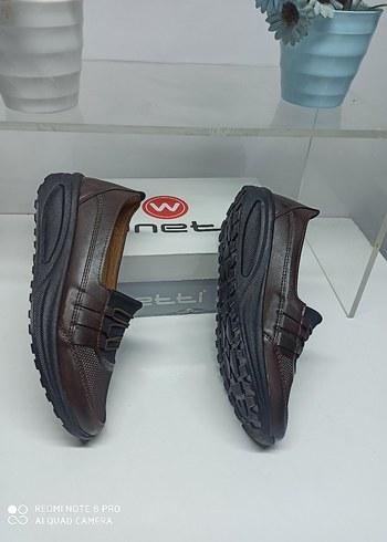 40 Beden kahverengi Renk Wanetti Conford Tabanlı Lastik Bağcıklı Ortopedi Pedli Kahve