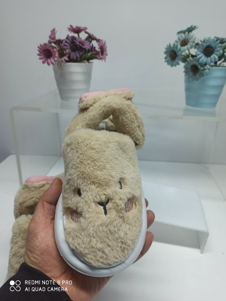 Peluş Ev Terliği Ses Yapamaz Kaymaz - Görsel 2