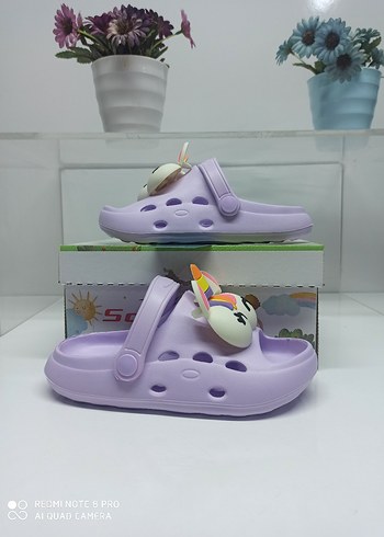 Diğer Sonimix Yumuşak Ve Hafif Mor Unicorn Desenli Kız Terlikleri