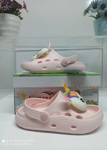 Diğer sonimix Yumuşak Ve Hafif Kız Çocuk Pembe Unicorn Baskılı Terlik