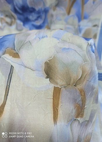 Soft Çiçekli Bambu Kraş Şal 70*180 - Görsel 4