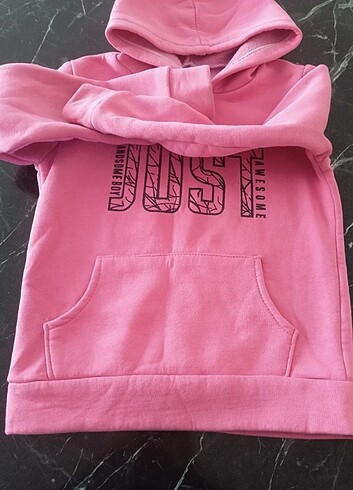 6 Yaş Beden pembe Renk Kız çocuk sweatshirt 6 yaş