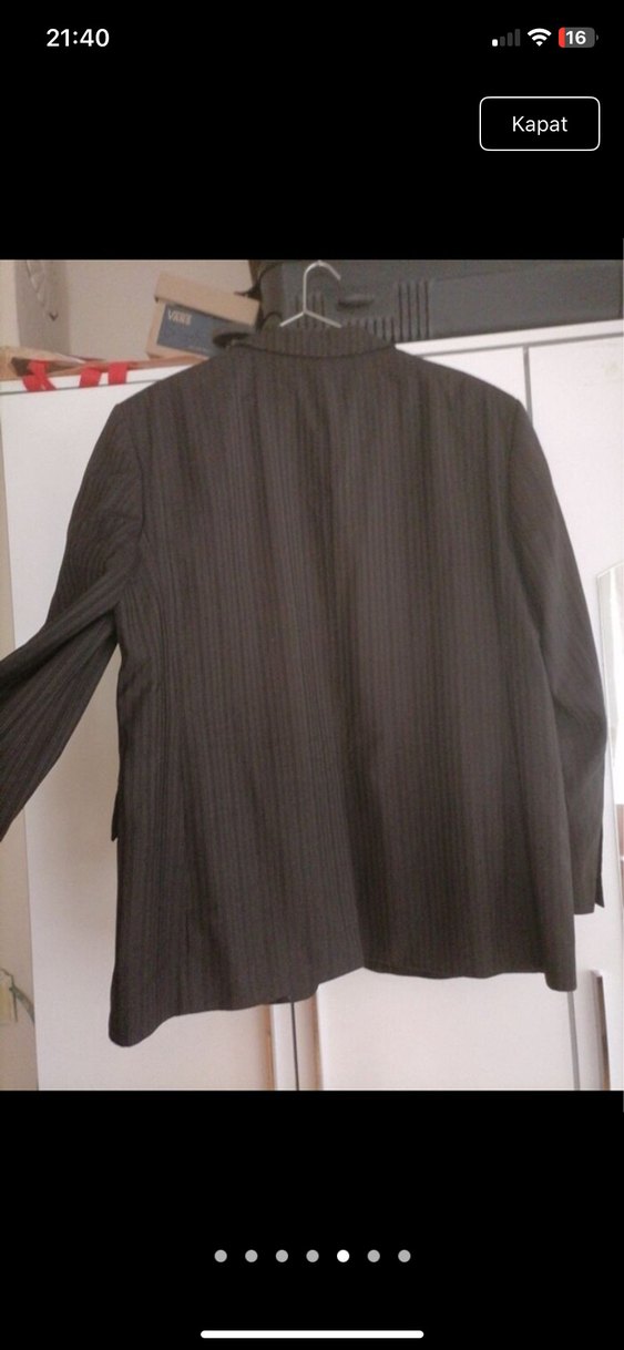 Acı Kahverengi oversize ceket - Görsel 2