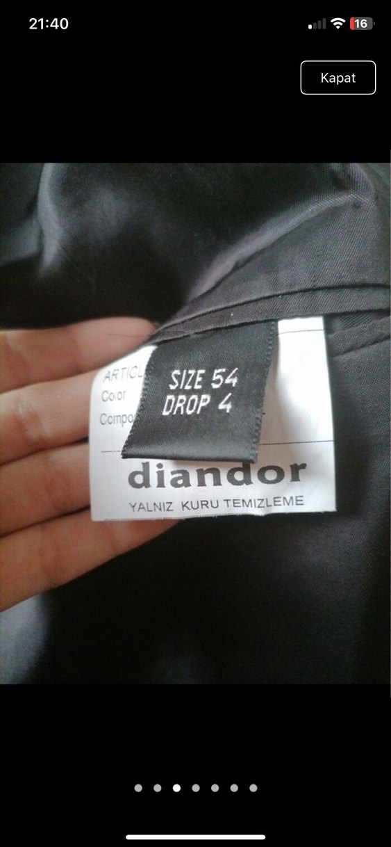 Acı Kahverengi oversize ceket - Görsel 3