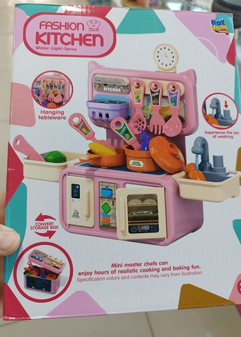 Beden Renk Renkli Mini Mutfak Oyuncak Seti