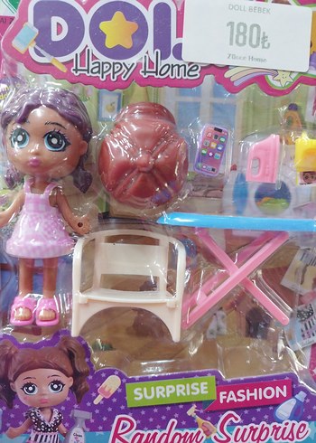  Beden Renk Pastel Pembe Bebek ve Aksesuar Seti