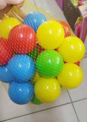  Renkli Plastik Oyun Topları Seti