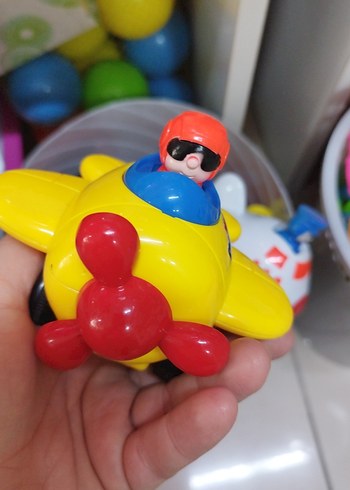 Beden Renk Sarı Renkli Renkli Oyuncak Uçak